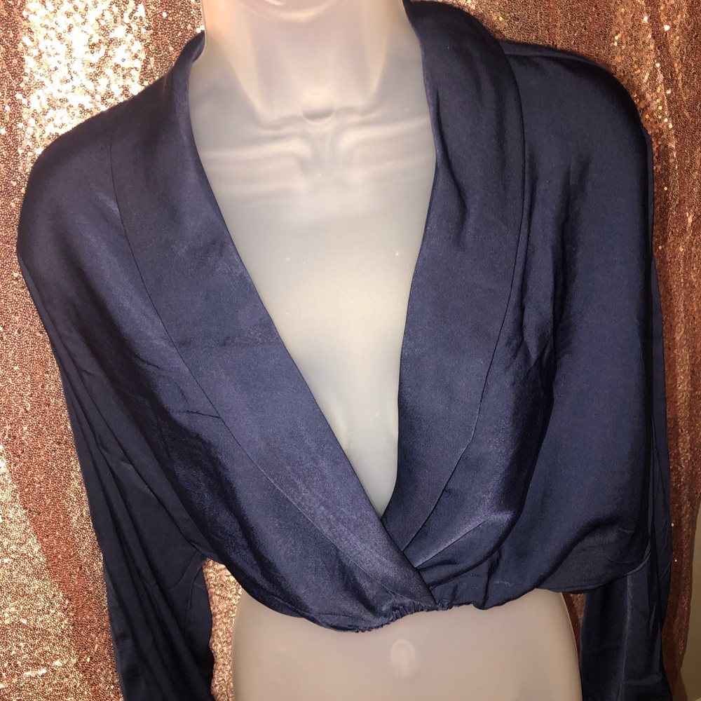 Navy blue, elegant long sleeve